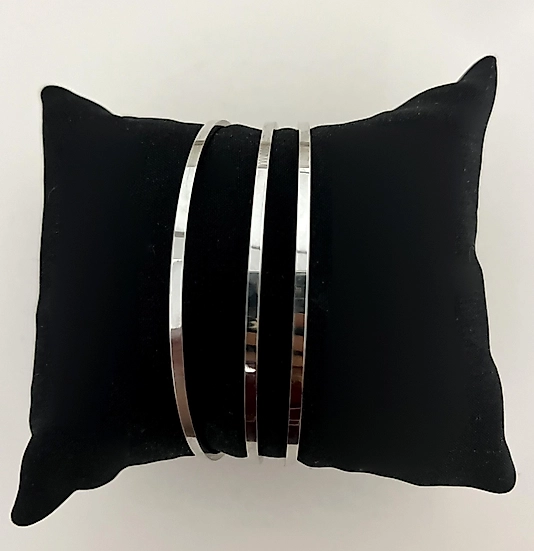 Silver Ajda Bilezik 3adet 62mm