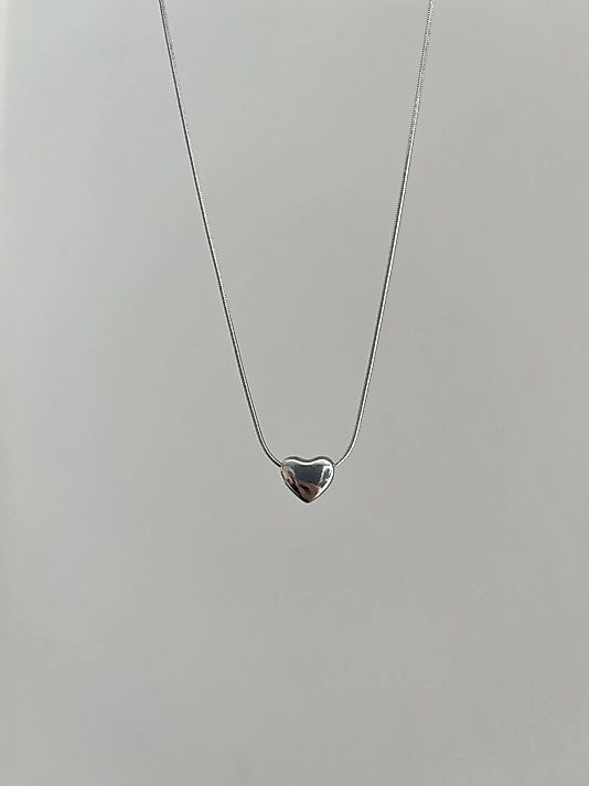 Çelik Silver Mini Kalp Kolye