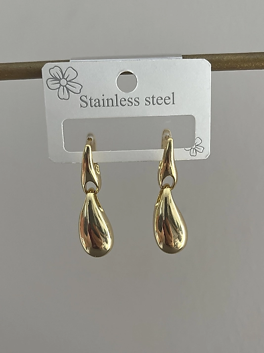 Çelik Sallantılı Küpe