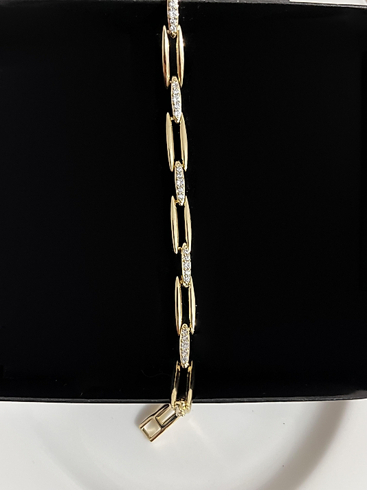 CM Taşlı Zincir Bileklik