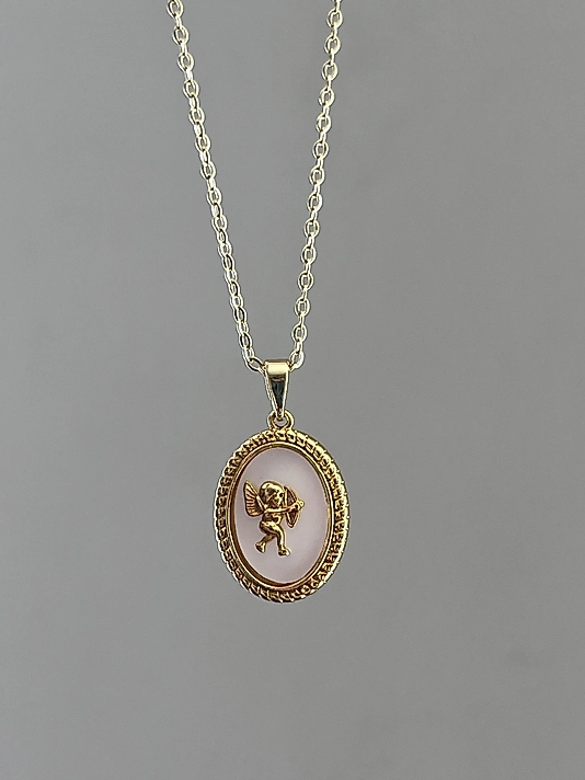 Çelik Gold Melek Kolye