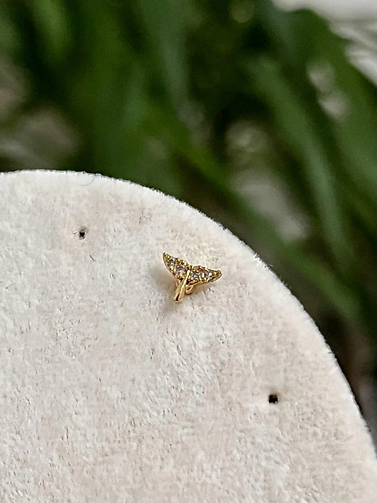 Taş Detaylı Kuyruk Pearcing(önden ayarlamalı)