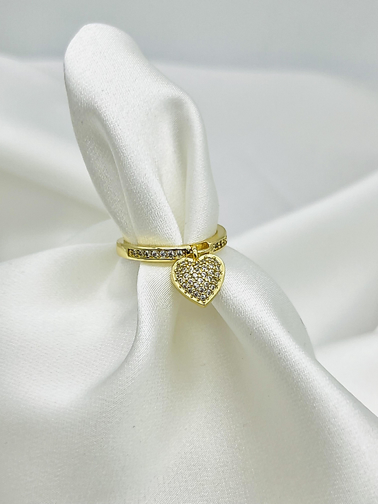 Çelik Sallanan Kalp Yüzük