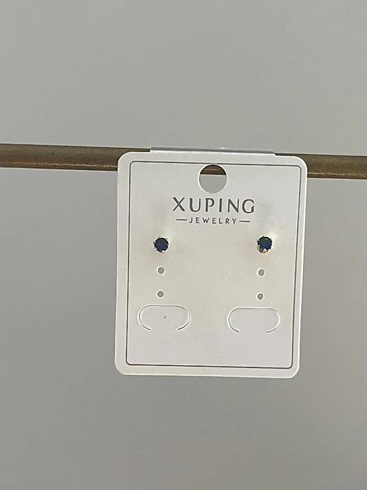 Xuping Lacivert Taş Küpe