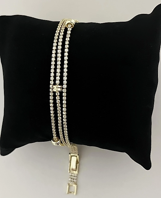 Altın Kaplama 3’lü Suyolu Bileklik (ÇELİK DEĞİLDİR)