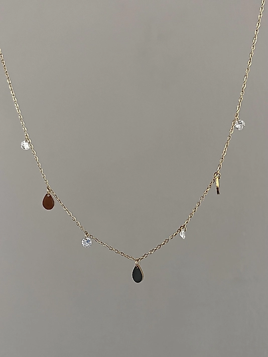 Xuping Çoklu Sallantılı Gold Kolye
