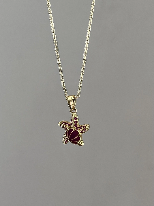 Çelik Gold Denizyıldızı Kolye