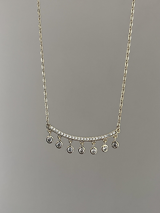 Xuping Taş Sallantılı Gold Kolye