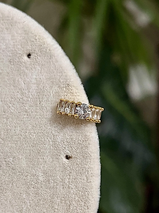 Taş Detaylı Halka Pearcing