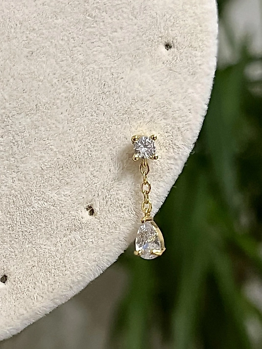 Taş Detaylı Sallantılı  Pearcing