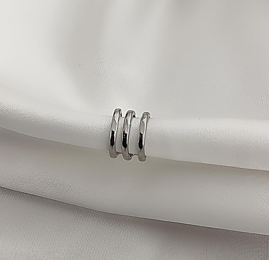 Silver Mini Çoklu Ear Cuff