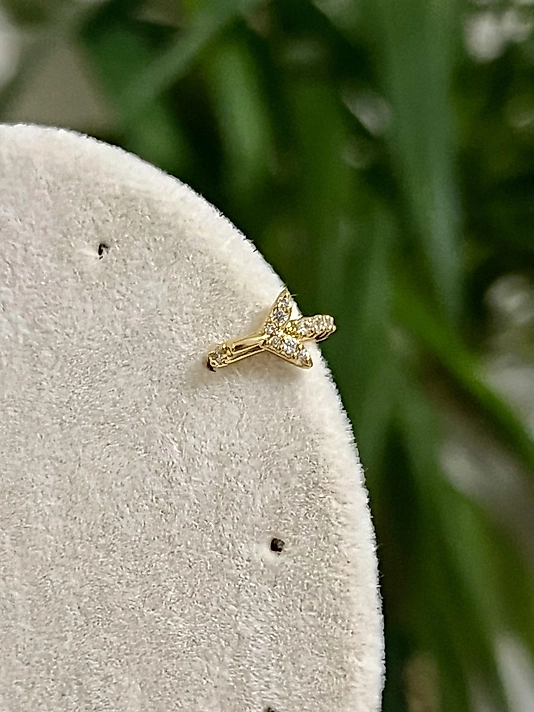 Taş Detaylı Halka Pearcing