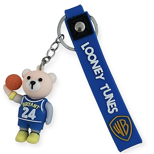 3 Boyutlu Mavi Basketbolcu Ayıcık Anahtarlık