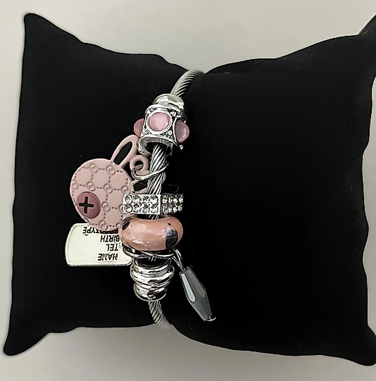 Silver Charmlı Pandora Bileklik